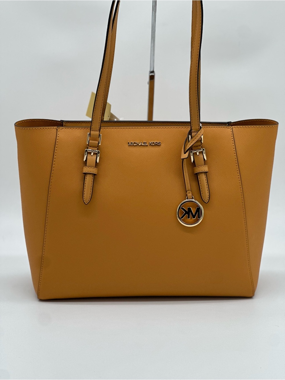 Michael Kors Charlotte Large 3 in 1Leather Tote Cider